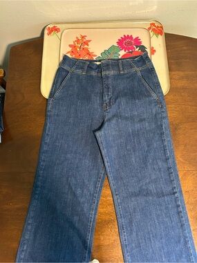PILCRO Women’s Blue Denim Jeans - Classic Straight Leg